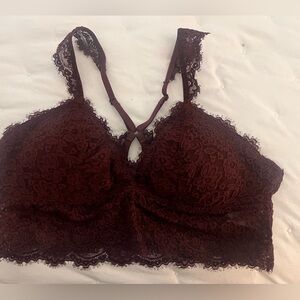 Aerie burgundy bralette